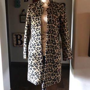 NWT Leopard Dress Coat